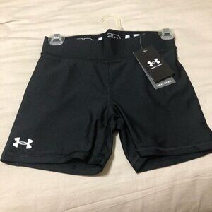 Black Under Armour size small Team Shorty 4” shorts